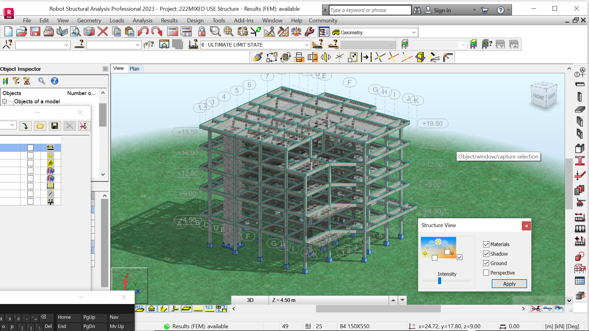 Mixed use  building structural design